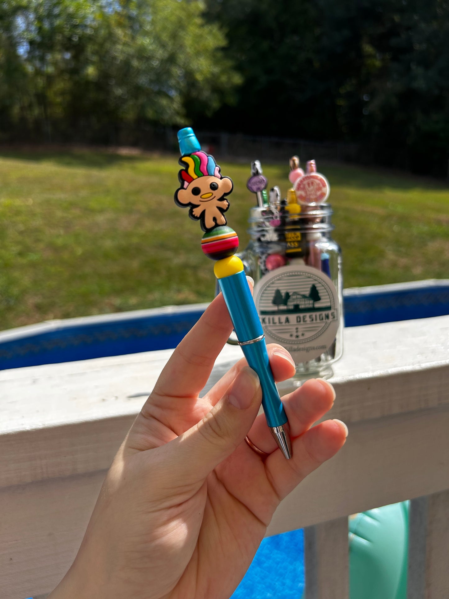 Rainbow Troll Custom Pen