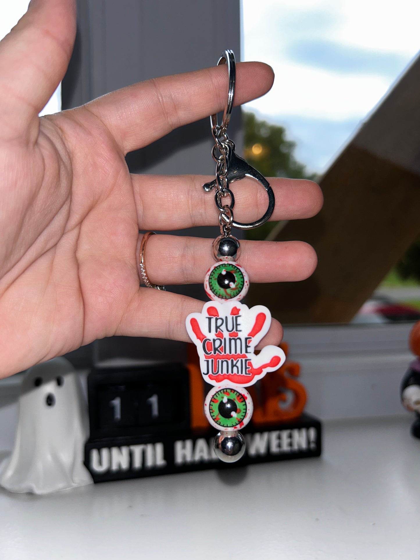 True Crime Junkie Keychain