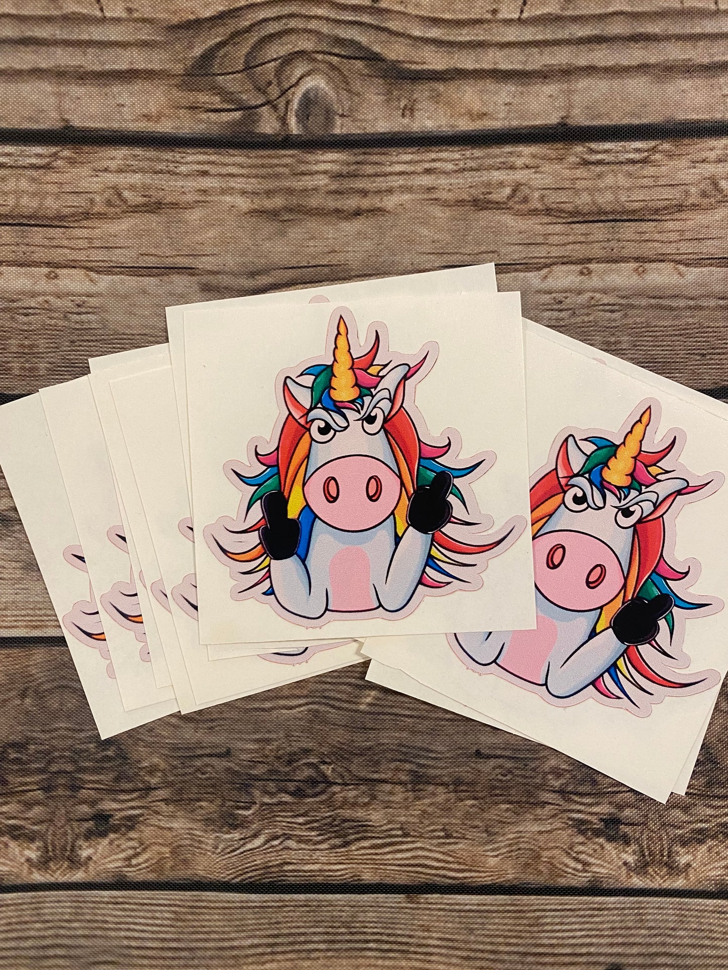 Unicorn middle finger Sticker