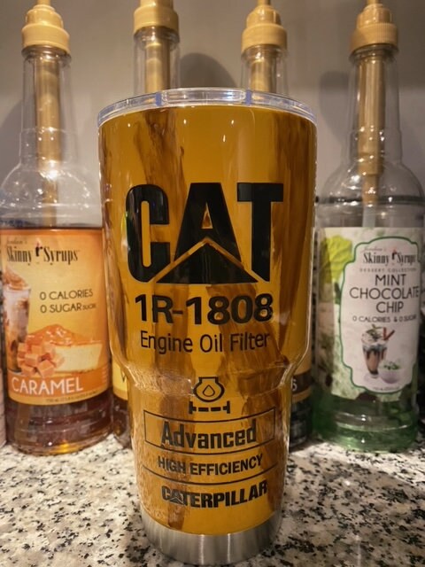 CAT Oil Filter Tumbler