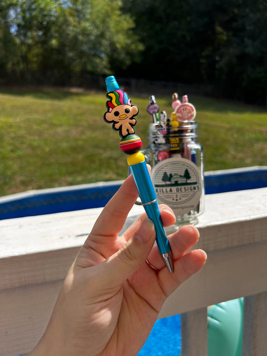 Rainbow Troll Custom Pen