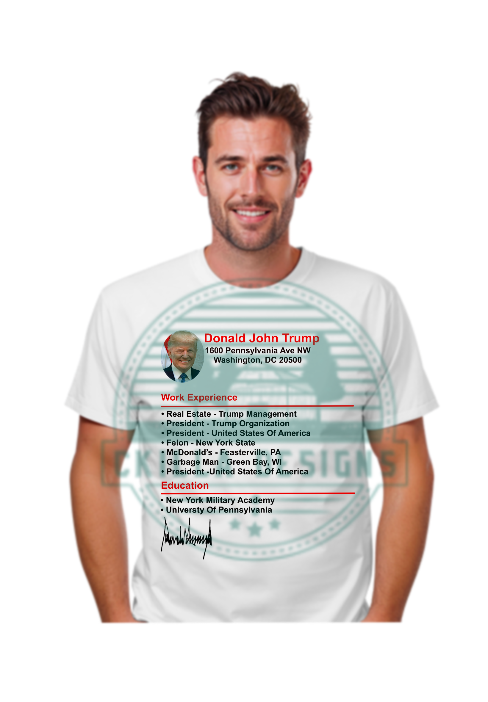 Trump Resume Tee