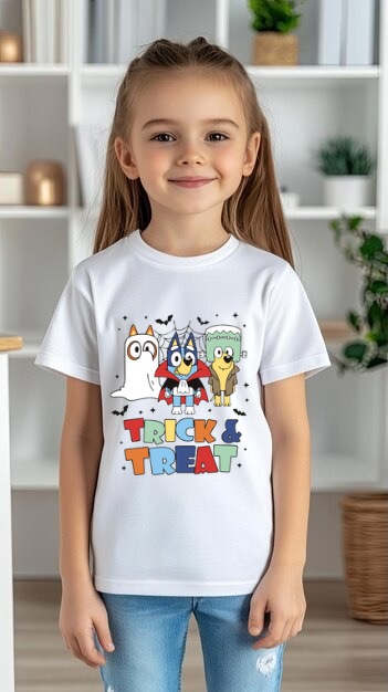 Kids Bluey Halloween Tee