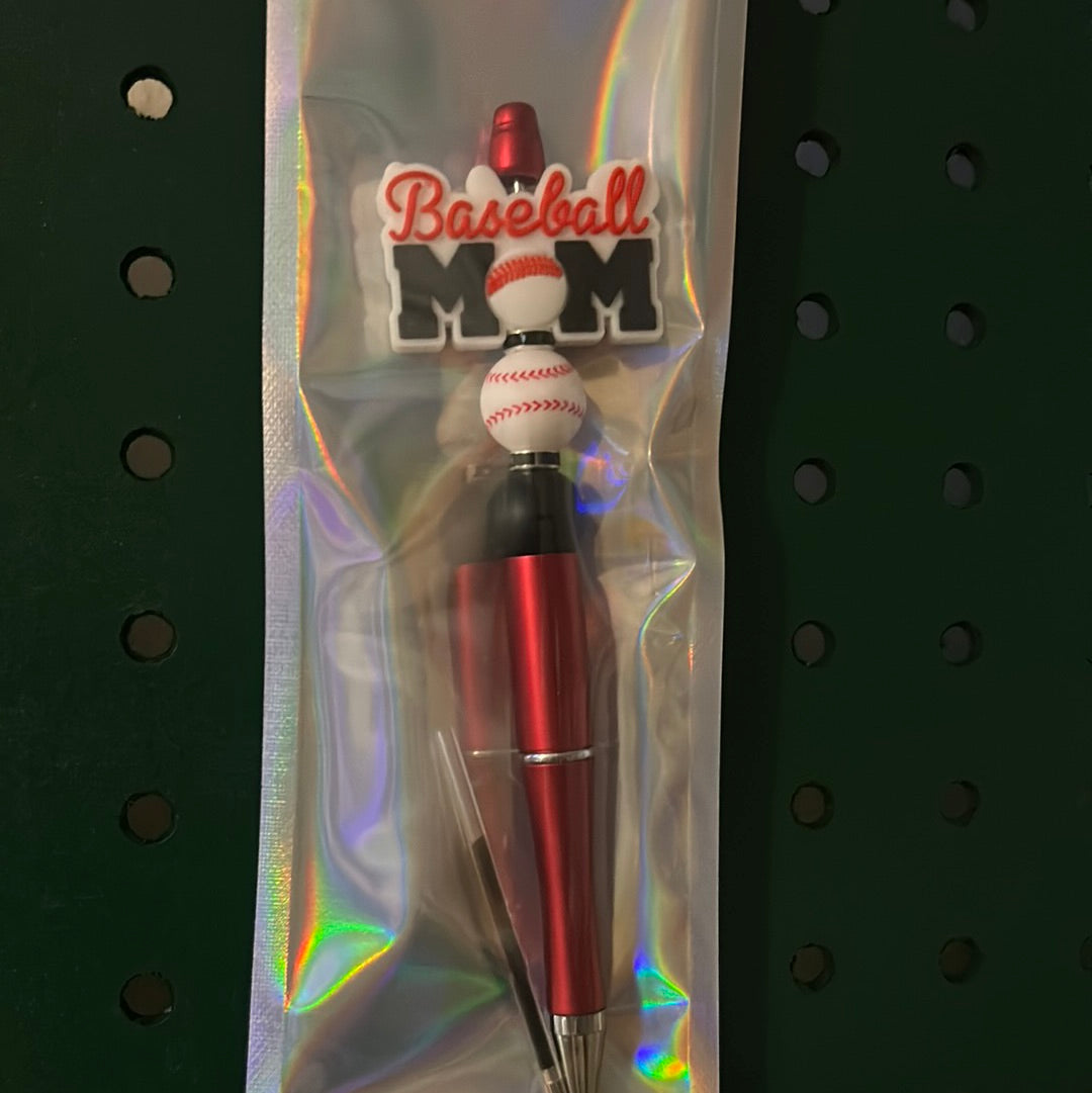 Baseball Mom Red Pen