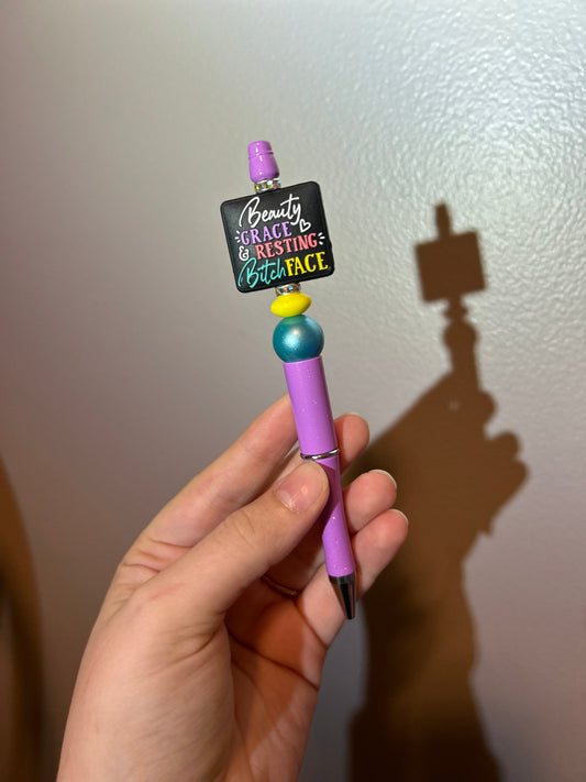 Resting B Face Pen