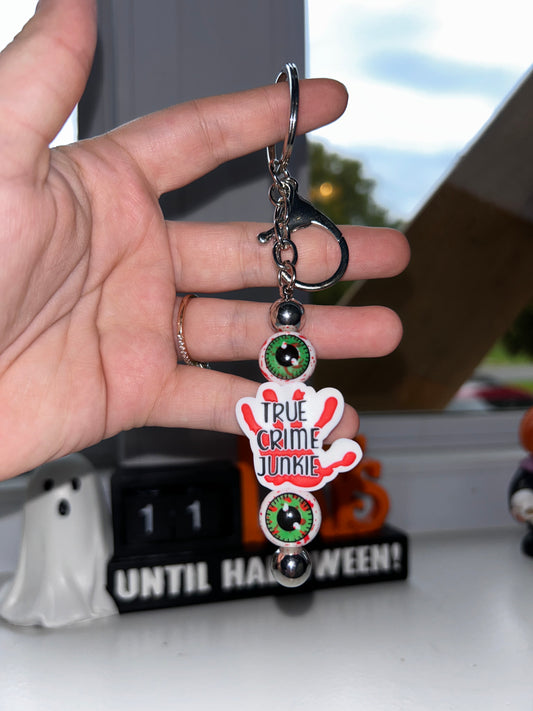 True Crime Junkie Keychain