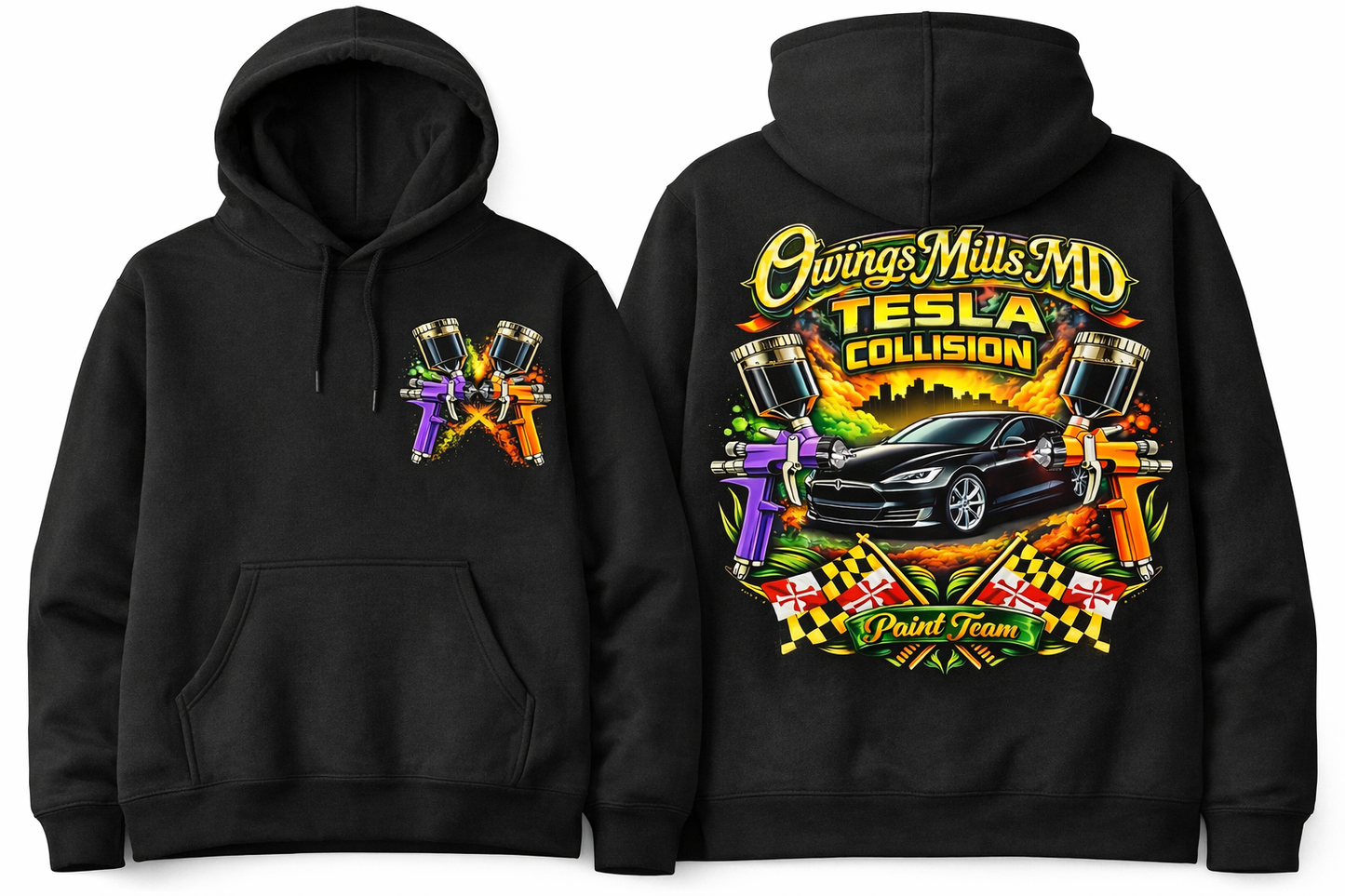 Tesla paint team hoodie