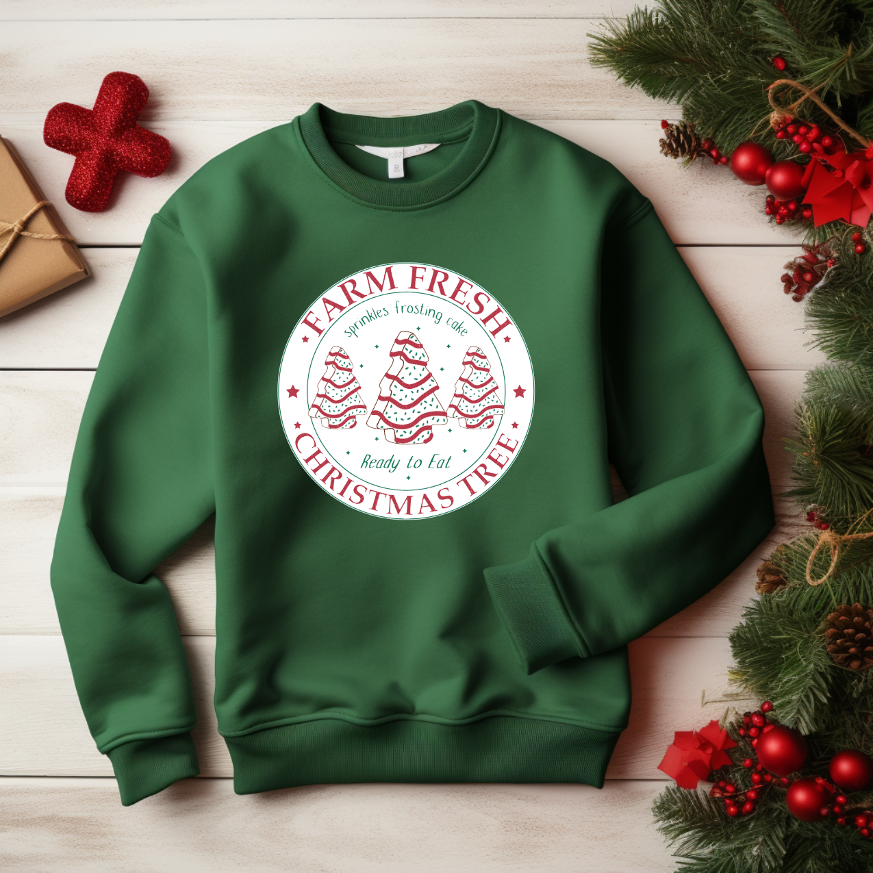 Farm Fresh Christmas Tree Crew Neck