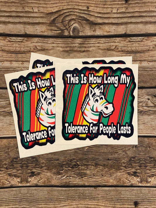 Fruit Stripe Tolerance Sticker