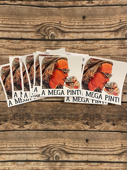 Mega Pint Sticker