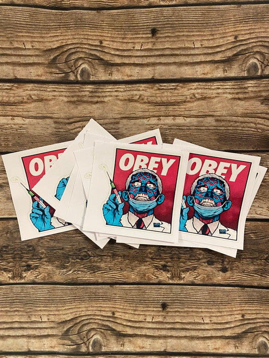 OBEY Fauci Sticker