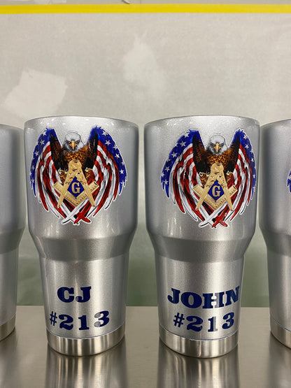 Masonic tumbler