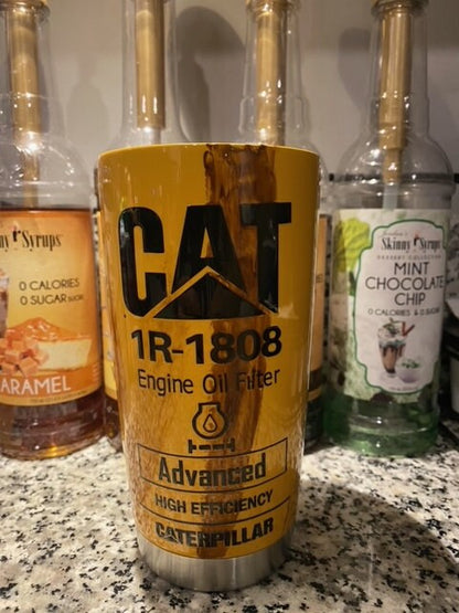 CAT Oil Filter Tumbler
