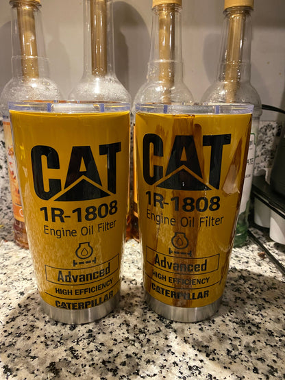 CAT Oil Filter Tumbler