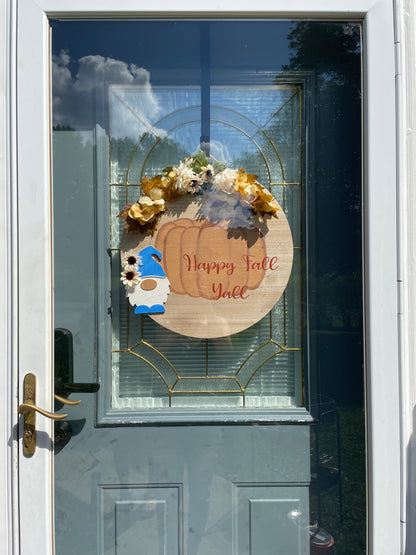 Happy Fall Y’all Door Sign